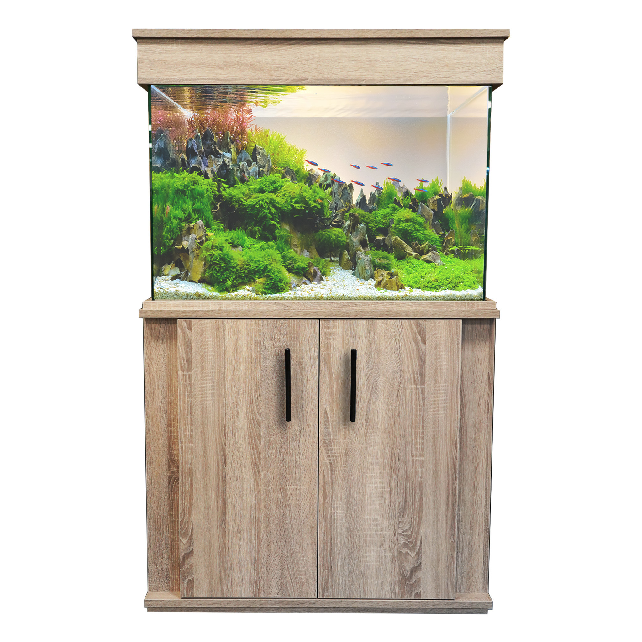Clearseal Aura 160 Aquarium Set - Bardolino Oak